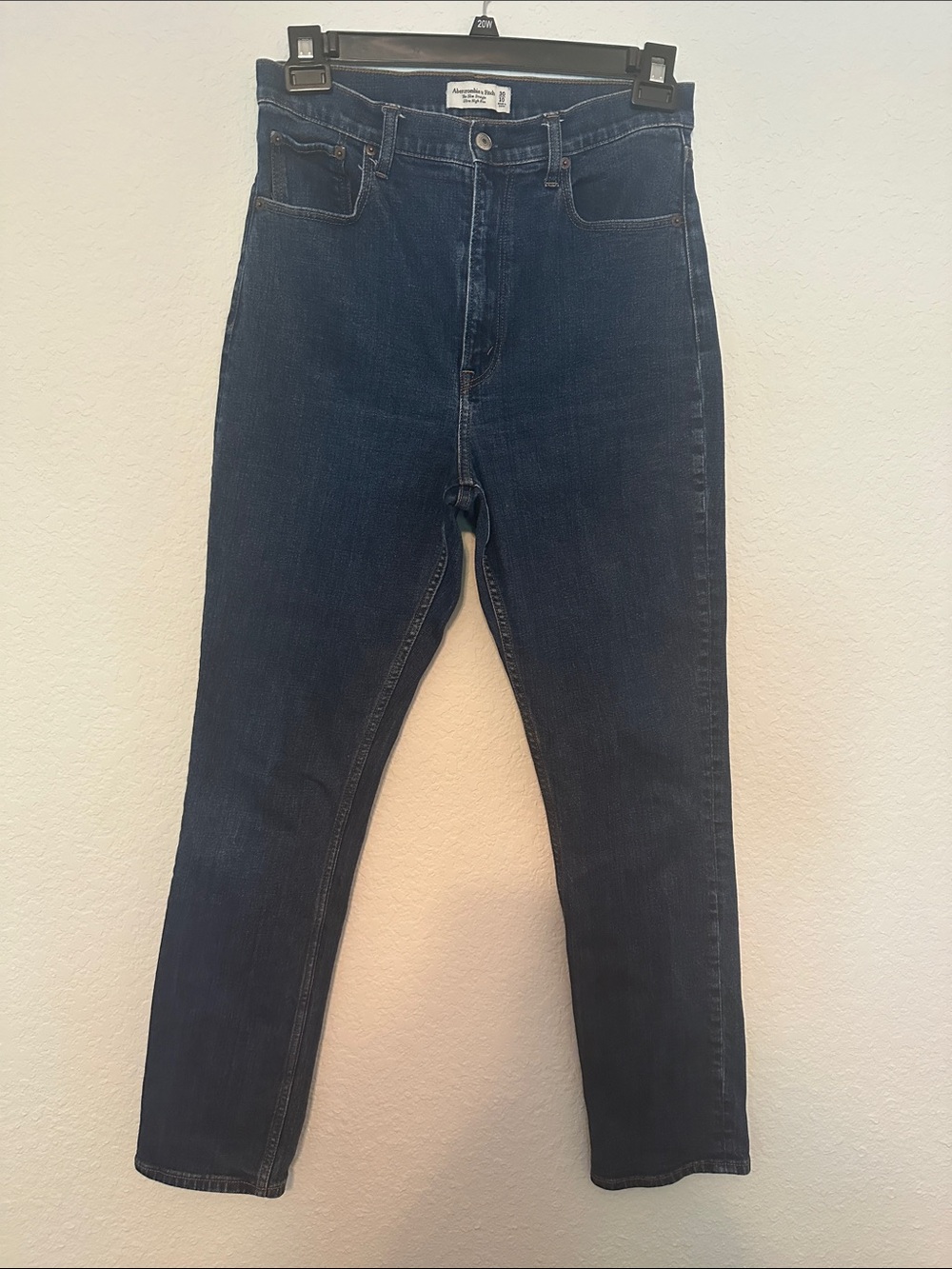 Abercrombie & Fitch Dark Indigo Slim Straight Jeans